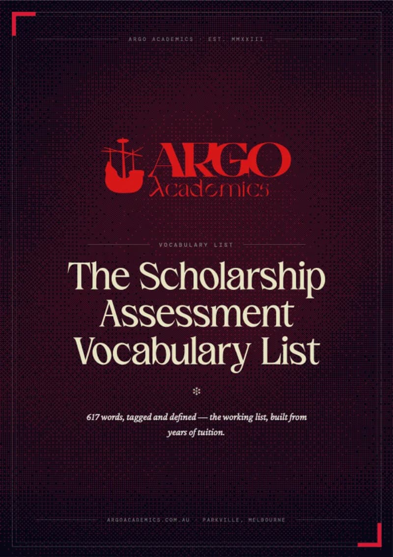 Cover of The Scholarship Assessment Vocab List